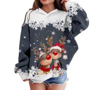 Generico Felpa con Cappuccio per Bambina a Tema Cervo e Personaggi Animati per età Infantile da Due a dodici Anni (Grey, 4-5 Years)