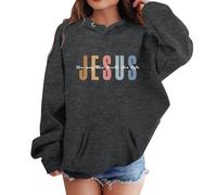 Generico Felpa con Cappuccio per Ragazze,Felpa Senza Girocollo Ragazze Sweatshirt Calda Sportswear Divertenti Pullover Felpe Moda lescenti Bambini attività Sportive