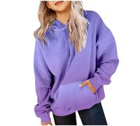 Generico Felpa con Cappuccio per Ragazze Leggera da Bambine Top Teenager Classics Abbigliamento Autunno Solid Color/Print Tinta Unita Cerniere Primaverili Tutti I Giorni Usura