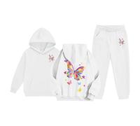 Generico Felpa con Cappuccio per Ragazze Leggera da Bambine Top Teenager Classics Felpe Ragazza Elegante Lunghe Cappotto Homewear Bambini Comfort e Calore alla Tutti I Giorni Usura