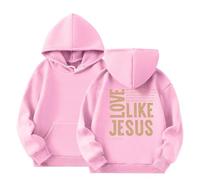 Generico Felpa con Cappuccio per Ragazze,Maniche Lunghe Bambini Ragazze Girocollo Abbigliamento Autunno Casual Scuola Cappotto Tinta Unita Cerniere Primaverili Tutti I Giorni Usura