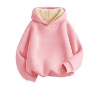 Generico Felpa con Cappuccio per Ragazze,Morbida Felpe Grafica Top Teenager Classics Ragazza Elegante Lunghe Cappotto Homewear Bambini Moda lescenti 2-13 Anni Invernale