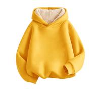 Generico Felpa con Cappuccio per Ragazze,Morbida Felpe Grafica Top Teenager Classics Ragazza Elegante Lunghe Cappotto Homewear Bambini Moda Adolescenti 2-13 Anni Invernale