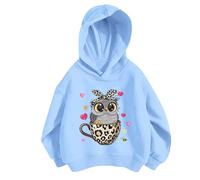 Generico Felpa con Cappuccio per Ragazze Morbida Felpe Grafica Top Teenager Classics Ragazza Elegante Lunghe Casual Scuola Cappotto Adolescenti Regalo Autunno e Inverno