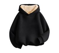 Generico Felpa con Cappuccio per Ragazze,Morbida Felpe Grafica Top Teenager Classics Ragazza Elegante Lunghe Cappotto Homewear Bambini Moda Adolescenti 2-13 Anni Invernale