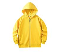Generico Felpa con Cappuccio per Ragazze Senza Girocollo Top Teenager Classics Abbigliamento Autunno Giacca alla Moda Taglia Hoodie lescenti 2-13 Anni Invernale