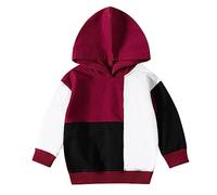 Generico Felpa con Cappuccio per Ragazzi Senza Girocollo Felpe Casual E Comode Ultra Morbida Oversize Sweatshirt Calda Sportswear Adolescenti Regalo Primavera Autunno