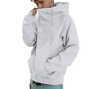 Generico Felpa con Cappuccio per Uomo Collo Alto Pullover Felpa con Cappuccio Sportiva Attiva Casuale Solida Felpe Giubbotto da Coppia