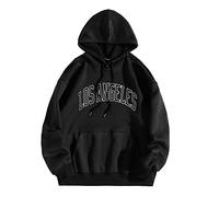 Generico Felpa con Cappuccio Uomo Oversized Hoodie Pullover Solid Color Morbido E Sciolto Hoodies Sportiva Comodi Maglia 3D Stampa Giacca Hip Hop Felpe Streetwear