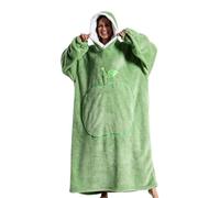 Generico Felpa Coperta con Cappuccio Pile Oversize Tipo Pullover con Tasca