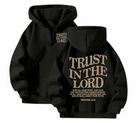 Generico Felpa da Donna con Cappuccio e Coulisse Sweatshirt Aperto con Tasche e Cerniera Felpa da Donna in Tinta Unita con Tasche Women's Pullover Hoodie Casual in Stile College (Black, S)