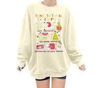 Generico Felpa da Donna Girocollo Zip Felpe A Righe Blocchi di Colore Maniche Lunghe Casual Top Larghi Leggeri Maglietta Maglione 2025 Pullover
