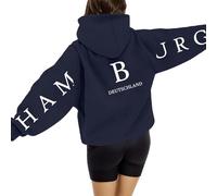 Generico Felpa Donna con Cappuccio- Giacca Sportiva Leggero Hoodie Cotone Manica Lunga Sweatshirt Aperto con Tasche Felpe Casual Classico Tinta Unita Maglione Donna Lungo Comodo per Andare al Lavoro