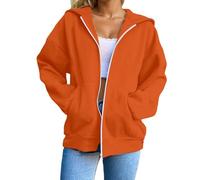 Generico Felpa Donna con Cappuccio per Il Tempo Libero Felpe Maniche Lunghe Personalizzata Super Soft Touch Allentato Casual in Maglia Hoodie Coulisse Streetwear