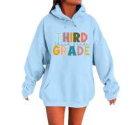 Generico Felpa Donna con Cappuccio Solid Color da Stampa di 3D Cartoon Hoodie Elegante Pullover Baggy Soft Casual Felpe Streetwear
