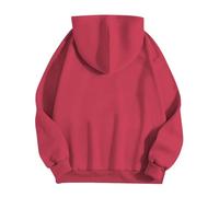 Generico Felpa Donna con Cappuccio Solid Color da Zip Personalizzata Super Soft Touch Stampa Abbigliamento Casual Baggy Hoodie Adolescenti attività All'Aperto