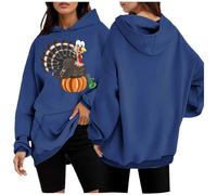 Generico Felpa Donna con Cappuccio, Spessore Aggiunto Stampato Maniche Lunghe Morbido Confortevole Hoodie Donna Tops con Cappuccio