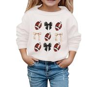 Generico Felpa Girocollo Bambino Manica Lunga Pullover Stampa Lettere Morbida Calda Autunno Inverno per Autunno Tasca Marsupio Morbida Soffice Comoda Felpa Girocollo Ragazzo Oversize