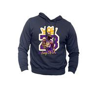 Generico Felpa Lebron Campione di Basket - King The Chosen One Pallacanestro Sport Pallacanestro (Blu, XL)