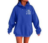 Generico Felpa Oversize da Donna per Il Tempo Libero Felpe Top Personalizzata Super Soft Touch Pullover Autunno Allentata E Inverno