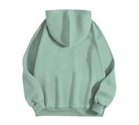 Generico Felpa Oversize da Donna Solid Color Cappuccio Top Elegante con Maniche Lunghe Felpe Camicetta Baggy Soft Hoodie Y2K Moda Streetwear