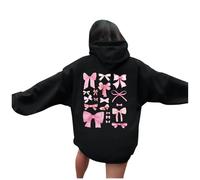 Generico Felpa Oversize da Donna Solid Color Cappuccio Zip Elegante con Allentato Casual in Maglia Hoodie Autunno Allentata Hip Hop 2025 Nuovi
