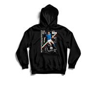 Generico Felpa Paolo Rossi l'Uomo Che fece piangere Il Brasile - Hoodie con Cappuccio e Tasca a Marsupio Campione del Mondo 82 Calcio Italia (Nero, XXL)