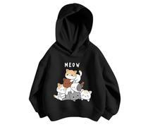 Generico Felpa per Ragazze 2025 Casual Bambini Elegante Leggero Sweatshirt Attivo, A Maniche Piene Cappotto Eleganti Ragazza Felpe Senza Cappuccio Zip Abbigliamento Top Ragazzi