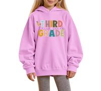 Generico Felpa per Ragazze 2025 Grafica Dolce Maglione Felpe Casual Sport T-Shirt con Stampa Festiva Carina Cappotto Eleganti Bambini Maglia di Tuta A Manica Lunga Abbigliamento Top Ragazzi