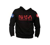 Generico Felpa Perseverance Rover Marte Missione Spaziale NASA sul Pianeta Rosso (XL, Nero)