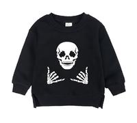 Generico Felpa Senza Cappuccio per Ragazzi Sweatshirt a Maniche Lunghe Girocollo Sport Casual Abbigliamento l'autunno e l'inverno Comfort Calore alla Tutti I Giorni Usura