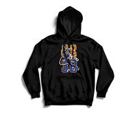 Generico Felpa Uomo Campioni di Basket Stephen 30 Playmaker Pallacanestro con Cappuccio e Tasca Centrale (S, Nero)