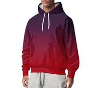 Generico Felpa Uomo con Cappuccio Abbigliamento Felpe Manica Lunga Colori a Contrasto Hoodies Sweatshirt Pullover Tops Autunno Inverno Moda Felpa Nera con Zip Dentro Il Cerchio