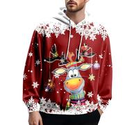 Generico Felpa Uomo con Cappuccio Felpe con Cappuccio e Felpe da Uomo in Stile Tedesco Stampa 3D,comode Casual da Strada per Primavera Autunno Inverno 81539