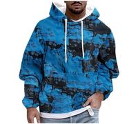 Generico Felpa Uomo con Cappuccio Unisex Hip Hop a Maniche Lunghe Sweatshirt Pullover Felpe Stampa di Lettere Hoodie Autunno Inverno Felpa Nera con Cappuccio Resistenza al Freddo