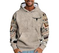 Generico Felpa Uomo con Cappuccio Unisex Hip Hop a Maniche Lunghe Sweatshirt Pullover Felpe Stampa di Lettere Hoodie Autunno Inverno Felpa da Lavoro Uomo Invernale Dentro Il Cerchio