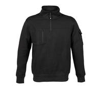 Generico Felpa Uomo con Collo a Lupetto e Mezza Zip Modello Hong Kong (IT, Testo, XL, Regular, Regular, Nero)