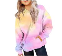Generico Felpe con Cappuccio Casuale Bambine E Ragazze Giacca Comoda Autunnale Morbido Felpe con Tasche Sportivo Inverno Tinta Unita Hoodie Bambina Ragazza Maniche Lunghe Pullover