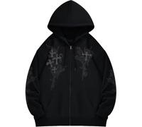 Generico Felpe con Cappuccio E Felpe per Donna, Felpe da Donna, Sudadera con Capucha Y Cremallera con DiseñO De Nubes De Viento Chaqueta Informal Y CóModa para Uso Diario