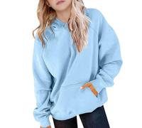 Generico Felpe con Cappuccio per Bambina Autunnale Morbido Felpe con Tasche Leggero Bambine E Ragazze Casuale Giacca Bambina Tinta Unita Ragazza Hoodie Inverno Sportivo Maniche Lunghe Pullover