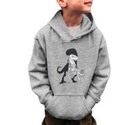 Generico Felpe con Cappuccio per Bambini,Felpa Cerniera Girocollo Ultra Morbida Oversize Maglia A Maniche Lunghe in Primavera E Autunno Bambini Ragazzi