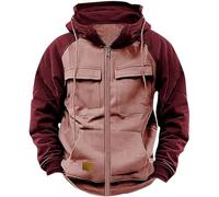 Generico Felpe da Uomo Moda Cardigan con Cappuccio Tops Sportivo Cerniera Grafica Felpa Sportiva Comodi Maglia Slim Fit Maniche Lunghe Regali di Festa per Uomini