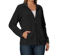 Genérico Felpe Donna Cerniera Top Donna Sport Felpa Pile con Tasche Felpa Tinta Unita Giacca Cappotto Esterno Foderato Spessa Giacca Casual Outdoor, Nero , L
