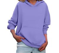 Genérico Felpe Donna con Cappuccio Economici Sweatshirts Y2K Casual Adatto per la Vita Familiare Marea Strada Grandi Dimensioni Felpa con Cappuccio Personalizzata, Viola, 3XL