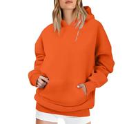 Genérico Felpe Donna con Cappuccio Economici Sweatshirts Y2K Casual Adatto per la Vita Familiare Marea Strada Grandi Dimensioni Felpa con Cappuccio Personalizzata, Orange (arancione), 5XL