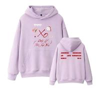 Generico Felpe in Pile alla Moda OnlyIfYouSay Pullover con Cappuccio Regali Caldi for I Fan Uomini Donne(Purple-Thick,3XL)