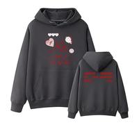 Generico Felpe in Pile alla Moda OnlyIfYouSay Pullover con Cappuccio Regali Caldi for I Fan Uomini Donne(Gray,4XL)