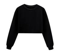 Generico Felpe Senza Cappuccio per Bambine Felpa Invernale Bambini Pullover Top Teenager Classics Teen's Sweatshirt Ultra Morbida Oversize Autunno e Inverno