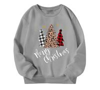 Generico Felpe Senza Cappuccio per Bambine,Long Sleeve Sweatshirt Felpa Unisex Sportiva Top Teenager Classics Teen's Comfort E Stile Perfetta 2-13 Anni Invernale
