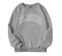 Generico Felpe Senza Cappuccio per Bambine Sweatshirt Calda Sportswear Girocollo Basic Abbigliamento l'autunno e l'inverno Comfort Calore alla Ragazze 4-15 Anni